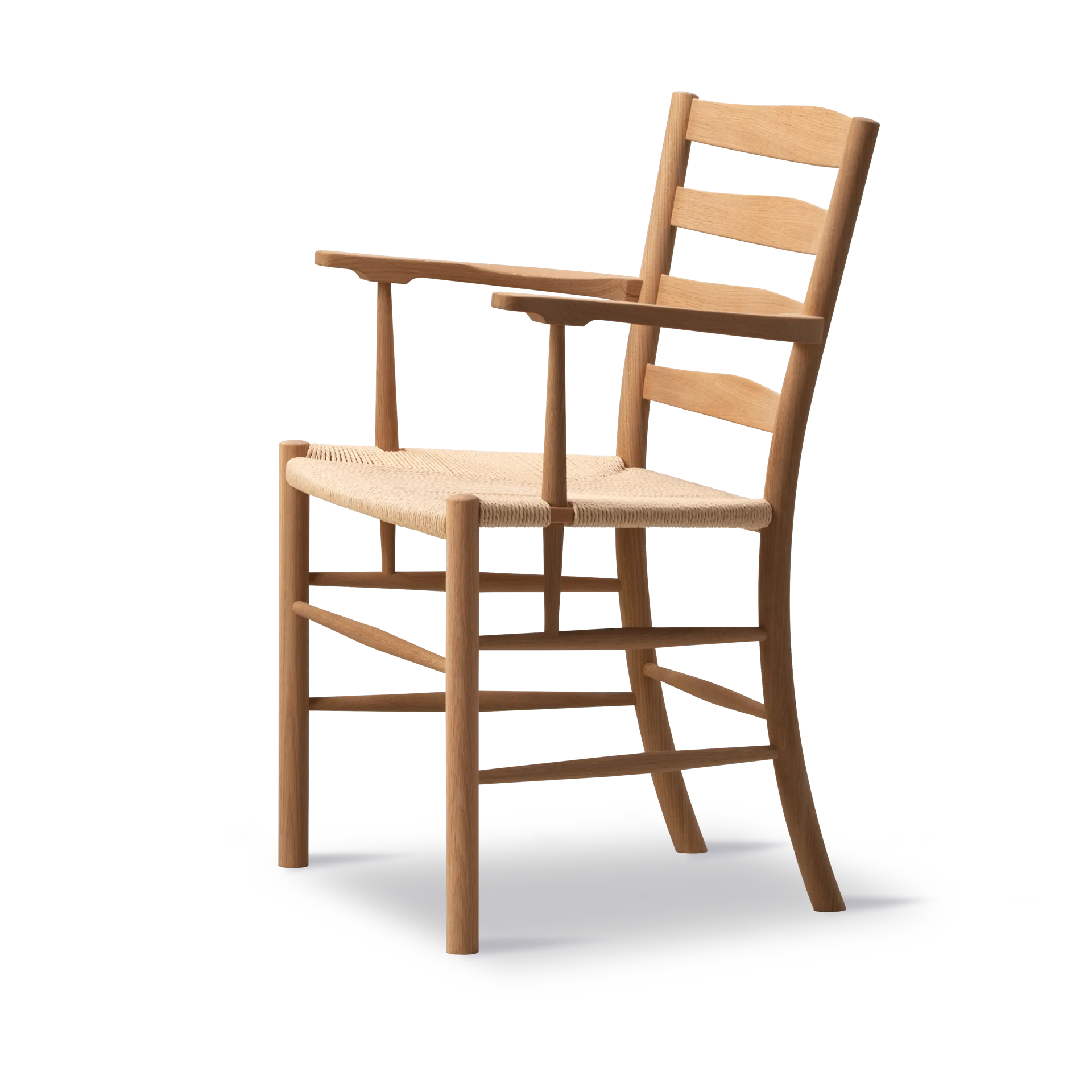 Klint cadeira com braços, Natural trançada-olhada carvalho Fredericia Furniture