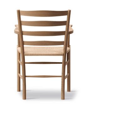 Klint cadeira com braços - Natural trançada-olhada carvalho - Fredericia Furniture