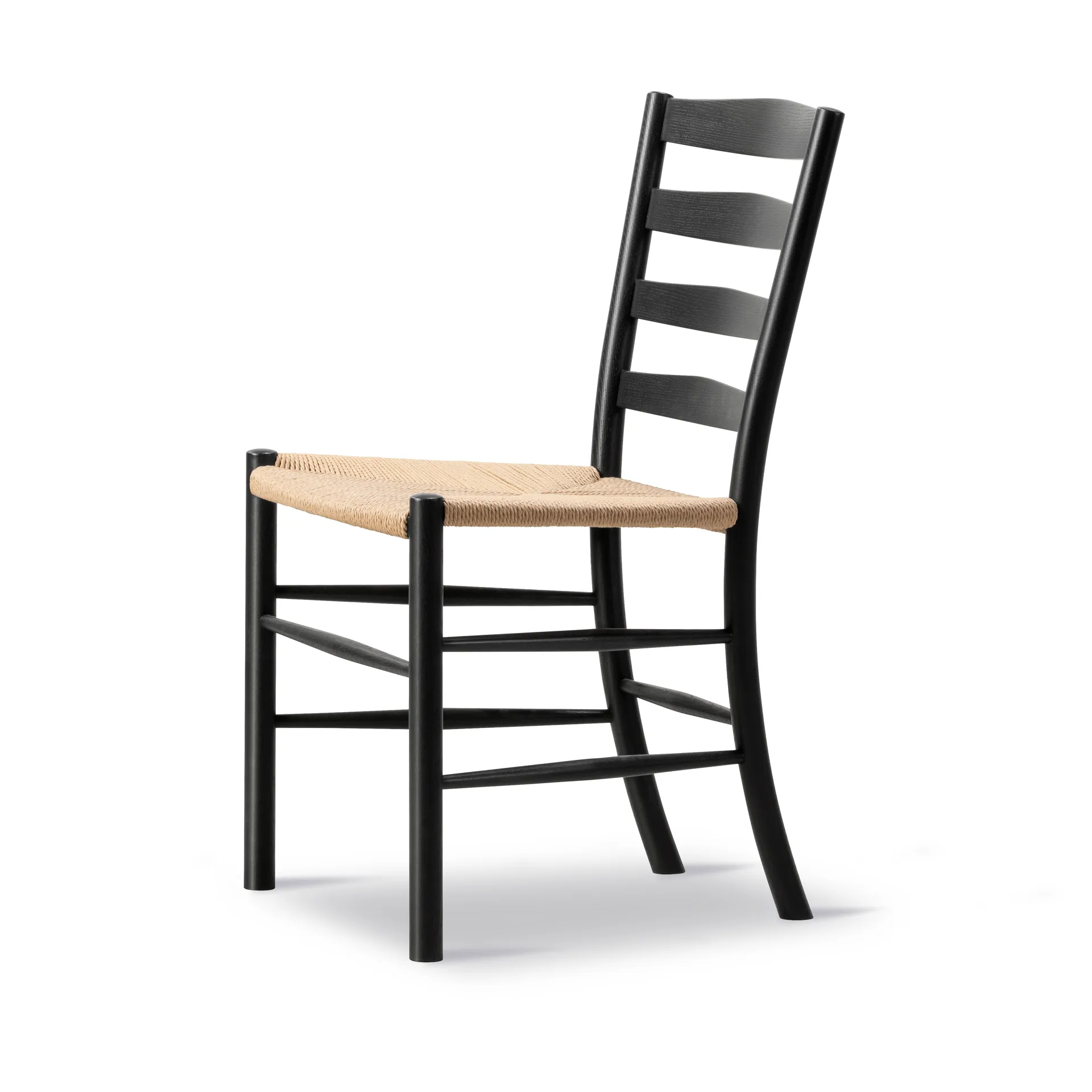 Klint cadeira, Natural trançada-olho-de-peru preto lacado em carvalho Fredericia Furniture