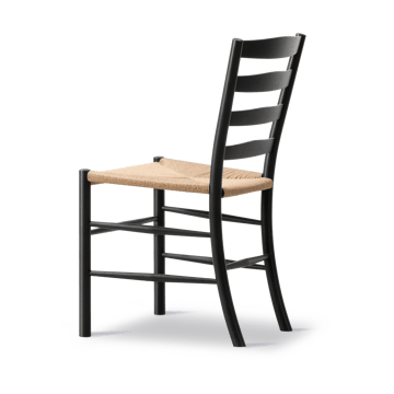 Klint cadeira - Natural trançada-olho-de-peru preto lacado em carvalho - Fredericia Furniture
