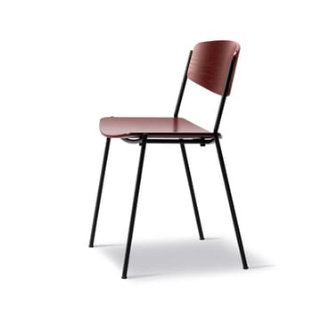Lynderup 3080 cadeira - Cajueiro vermelho-estrutura em aço preto - Fredericia Furniture