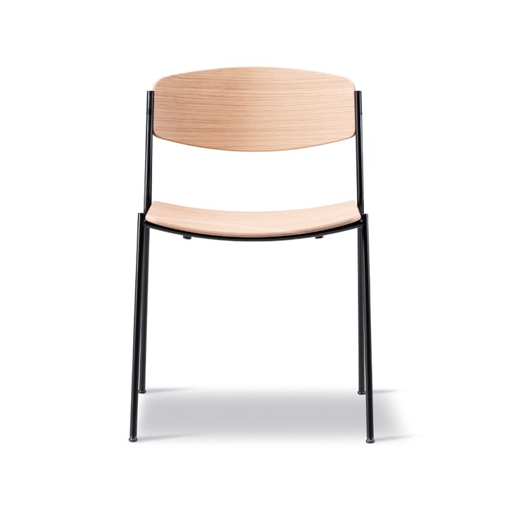 Lynderup 3080 cadeira - Carvalho lacado-preto estrutura em aço - Fredericia Furniture
