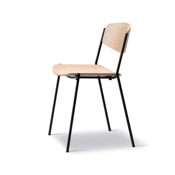 Lynderup 3080 cadeira - Carvalho lacado-preto estrutura em aço - Fredericia Furniture