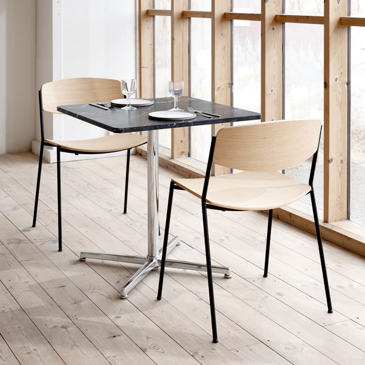 Lynderup 3080 cadeira, Lacado nogueira-preto com base em aço Fredericia Furniture