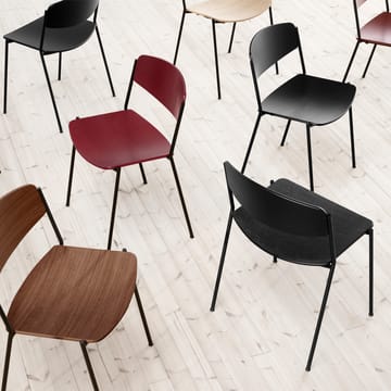 Lynderup 3080 cadeira - Lacado nogueira-preto com base em aço - Fredericia Furniture