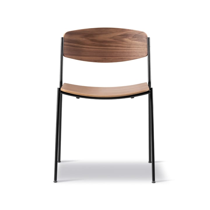 Lynderup 3080 cadeira - Lacado nogueira-preto com base em aço - Fredericia Furniture