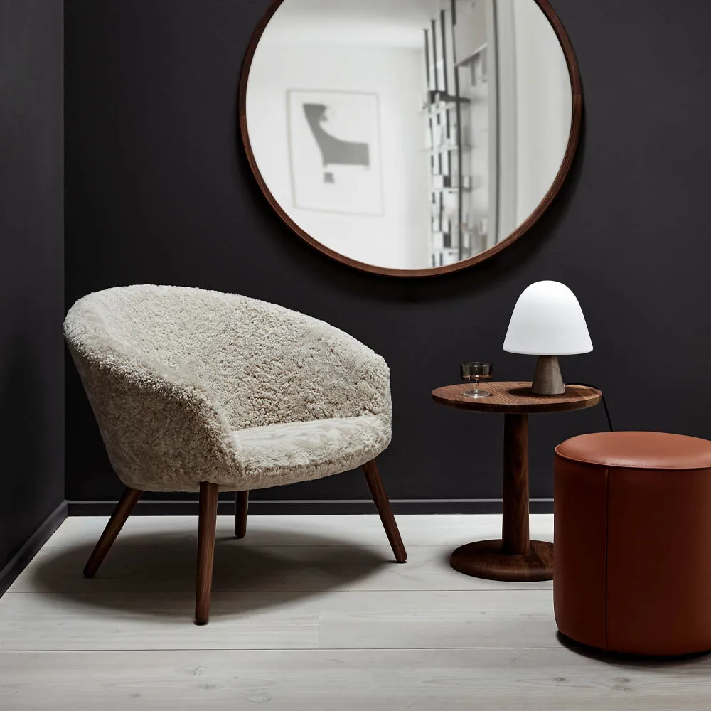 Meadow candeeiro de mesa, Opal- dark atlantico limestone Fredericia Furniture