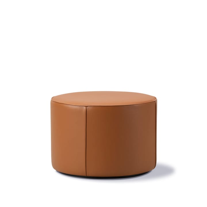 Mono pufe - Couro omni 307 cognac-Ø55 cm - Fredericia Furniture