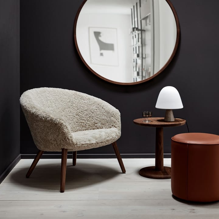 Mono pufe, Grand linho bege-Ø39 cm Fredericia Furniture
