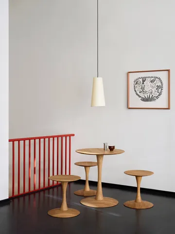 ND107 Trisse mesa de jantar - Carvalho oleado, Ø75x73 cm - Fredericia Furniture