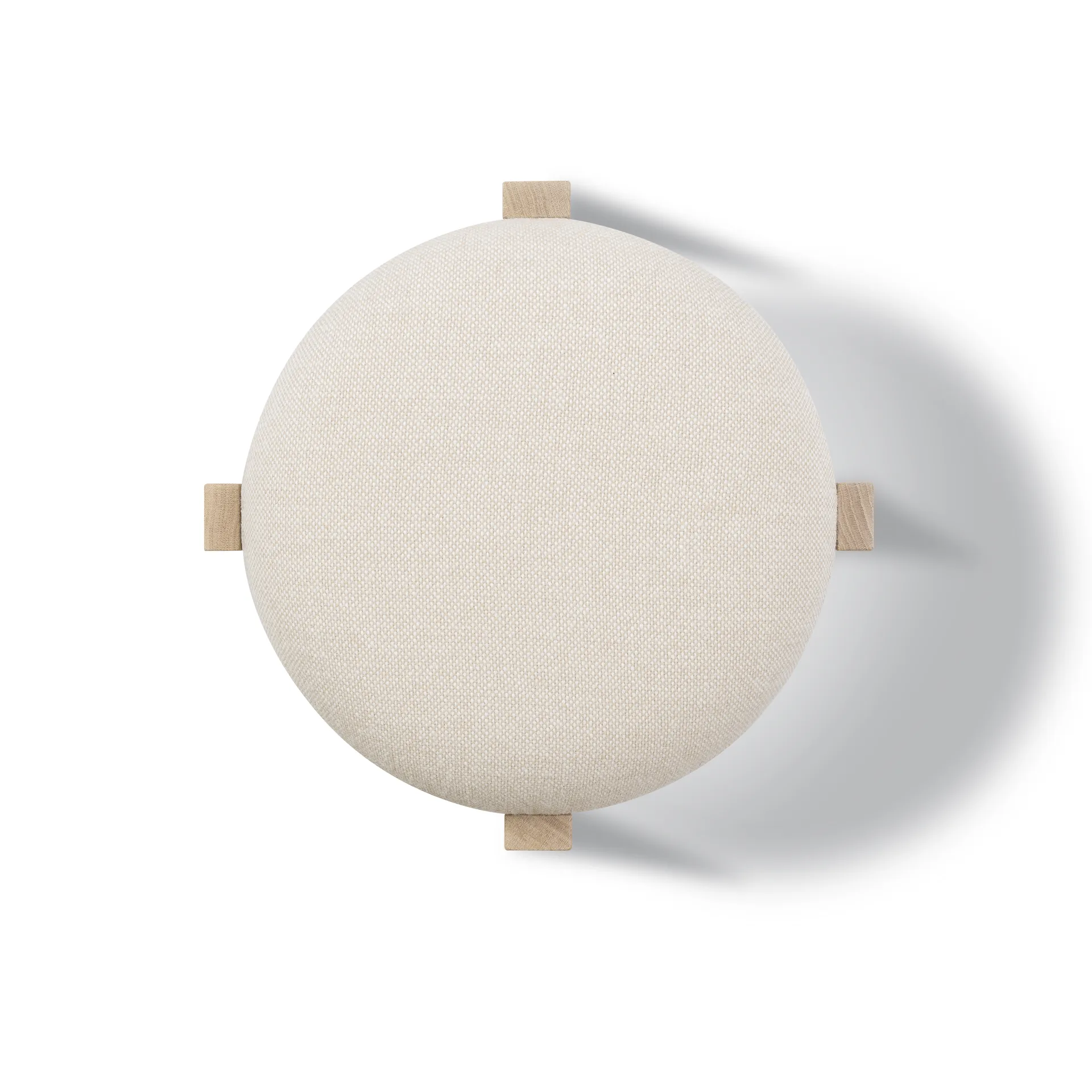 Pioneer banco redondo baixo, Hallingdal 200-carvalho lacado Fredericia Furniture