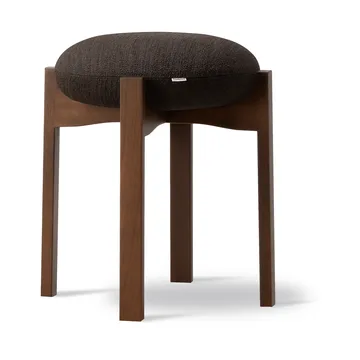 Pioneer banco redondo baixo - Odino RC41 dark brown-faio lacado, Ø41x46 cm - Fredericia Furniture