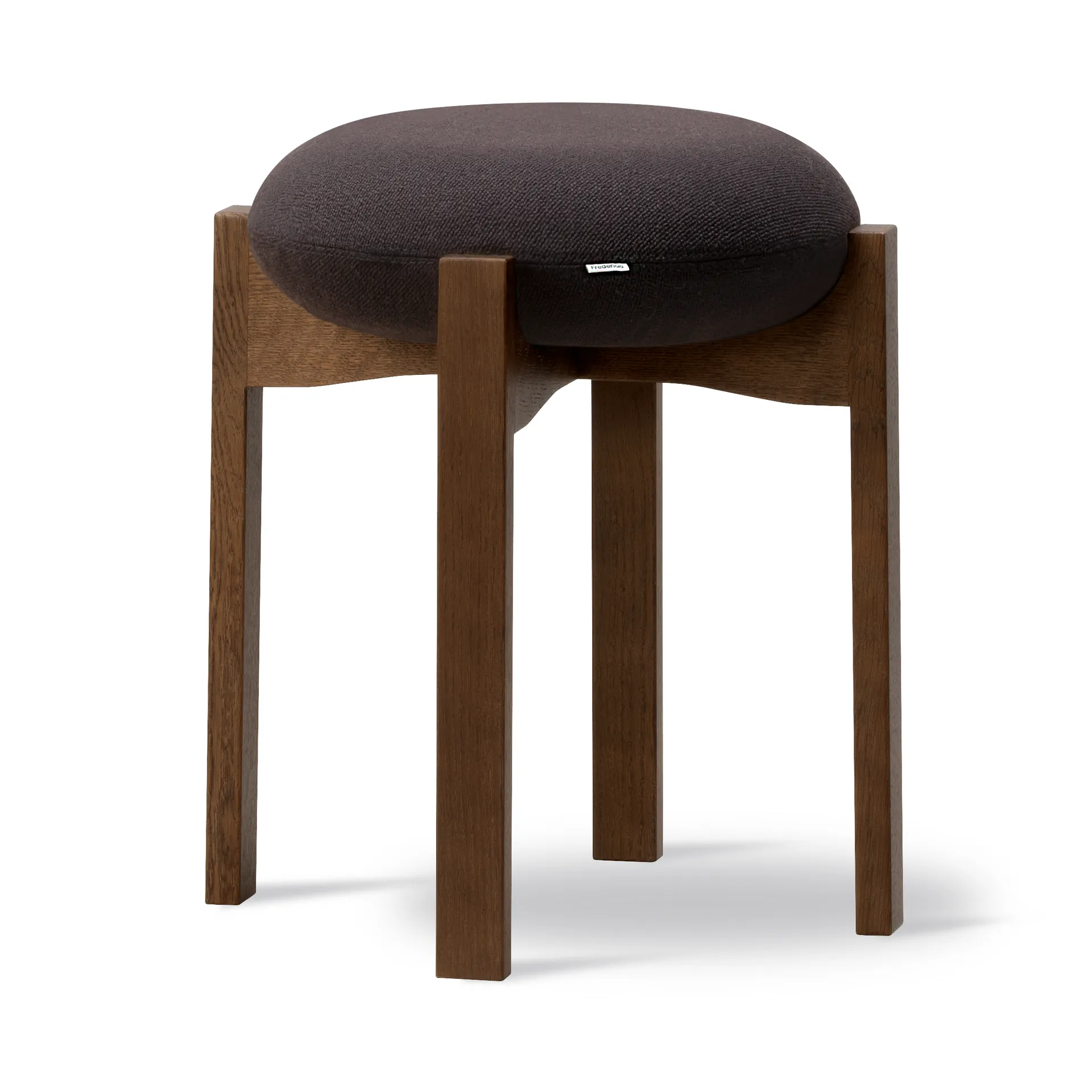Pioneer banco redondo baixo, Vidar 386-fumaça envernizado carvalho Fredericia Furniture