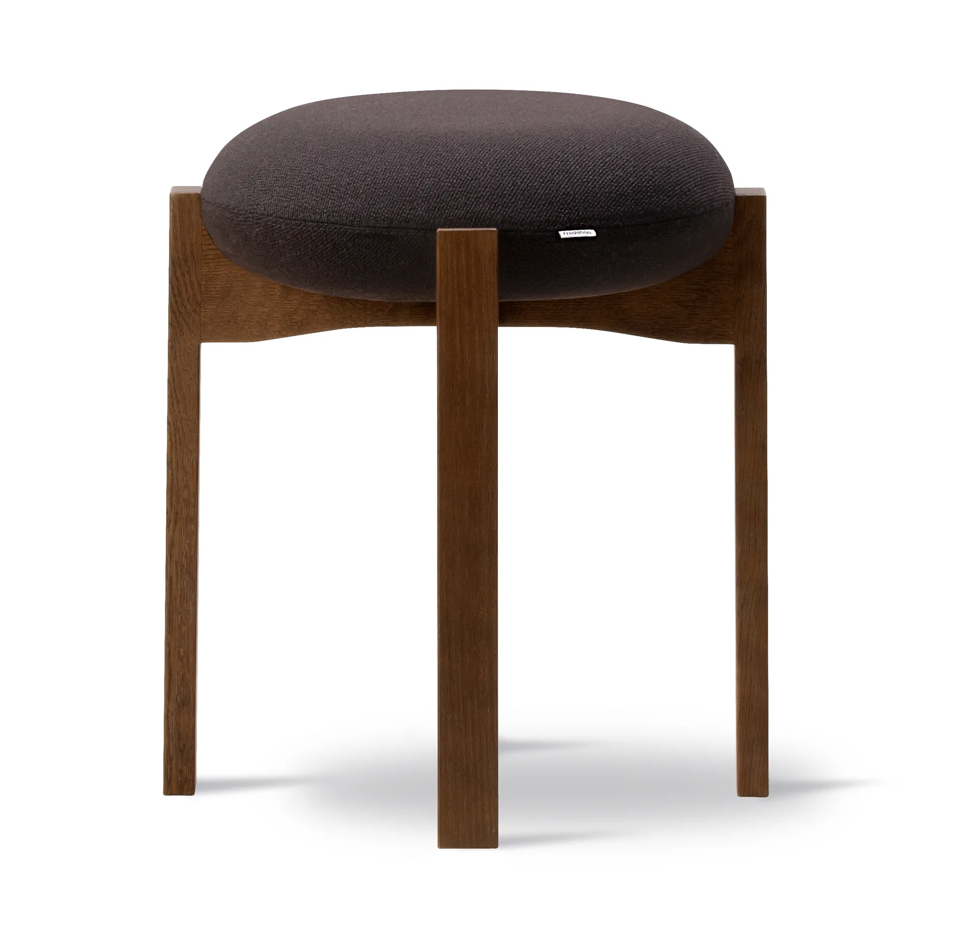 Pioneer banco redondo baixo, Vidar 386-fumaça envernizado carvalho Fredericia Furniture