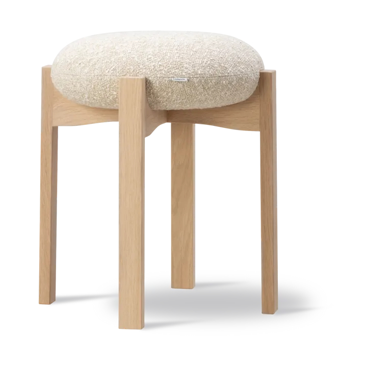 Pioneer banco redondo baixo - Zero 0001-lacado carvalho - Fredericia Furniture