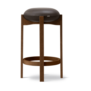 Pioneer banqueta alta - Primo 86-1-fumaça lacado carvalho - Fredericia Furniture
