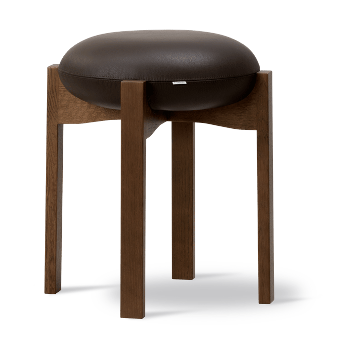 Pioneer banqueta baixa - Primo 86-1-verniz fumado lacado carvalho - Fredericia Furniture