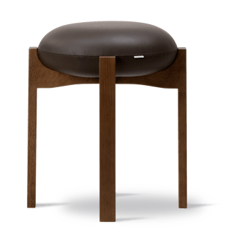 Pioneer banqueta baixa - Primo 86-1-verniz fumado lacado carvalho - Fredericia Furniture