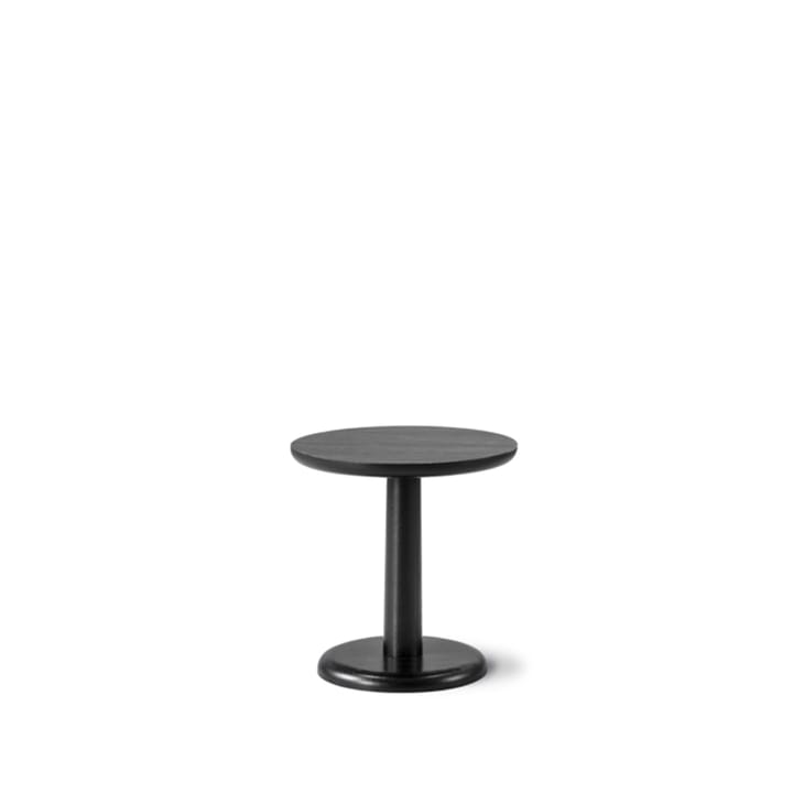 Pon mesa de apoio - Carvalho envernizado preto, Ø40 cm - Fredericia Furniture