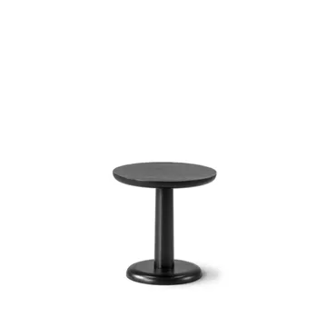 Pon mesa de apoio - Carvalho lacado preto, Ø35 cm - Fredericia Furniture