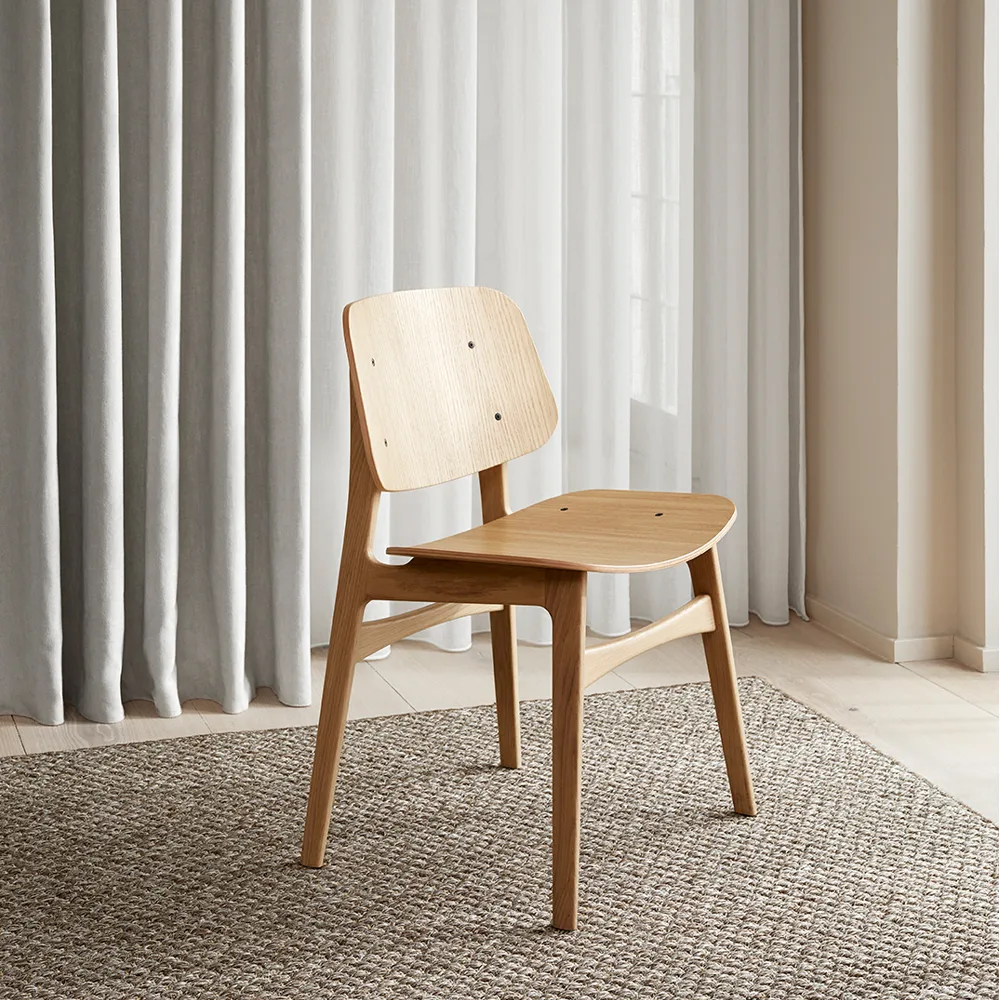 Søborg wood cadeira, Lacado transparente carvalho Fredericia Furniture
