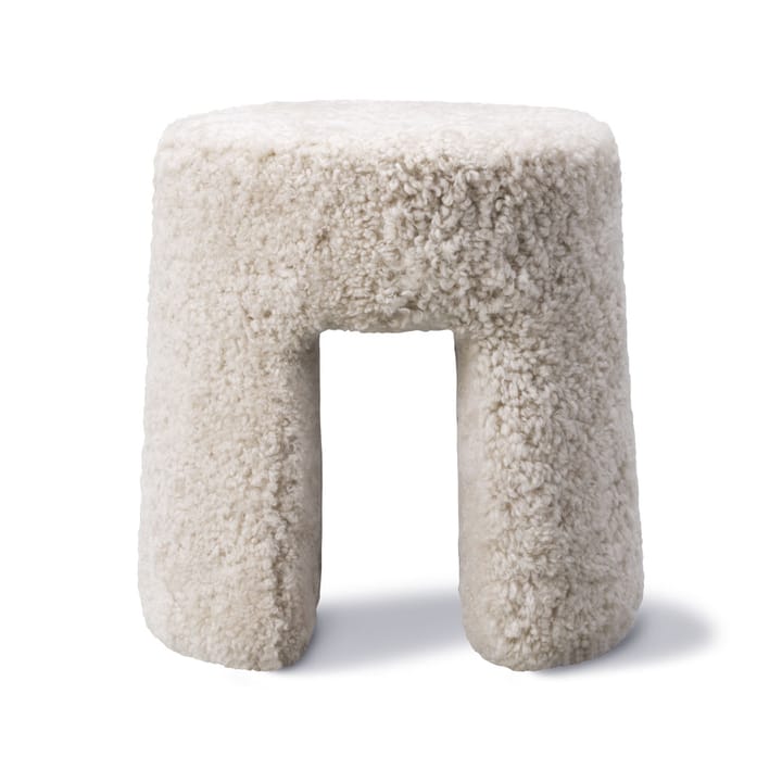 Sequoia pufe - Pele de carneiro moonlight - Fredericia Furniture