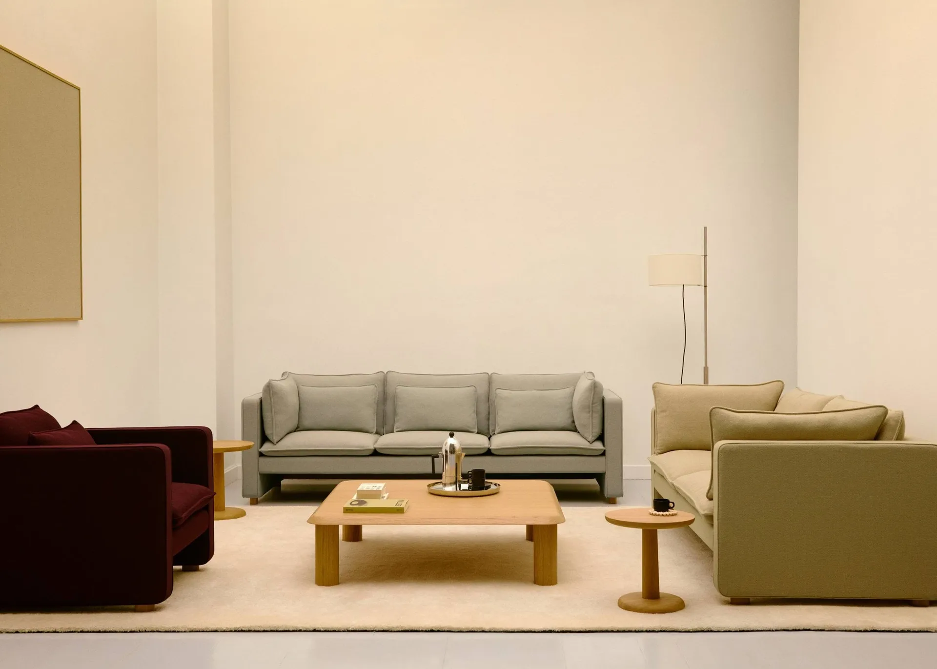 Sofá Jota, Vidar 146-carvalho oleado claro, 231 cm, 3 lugares Fredericia Furniture