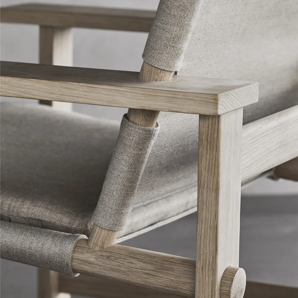 The Canvas Chair poltrona, Canvas natural-caroço de óleo de carvalho Fredericia Furniture