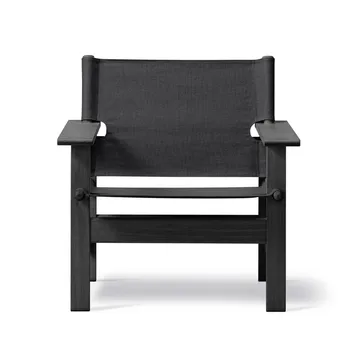 The Canvas Chair poltrona - Canvas preto-carvalho envernizado preto - Fredericia Furniture
