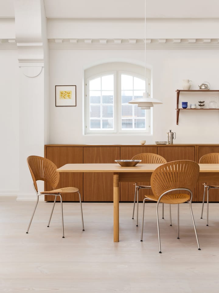 Trinidad 3398 cadeira, Carvalho oleado-aco inox escovado Fredericia Furniture