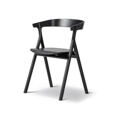 Yksi 3340 cadeira - Carvalho lacado preto - Fredericia Furniture