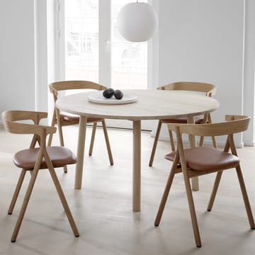 Yksi 3341 cadeira - Couro premium 88- carvalho lacado preto - Fredericia Furniture