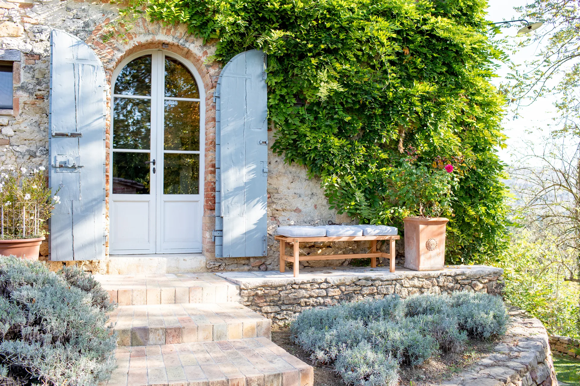 45 banco, Redwood, 135 cm Fri Form