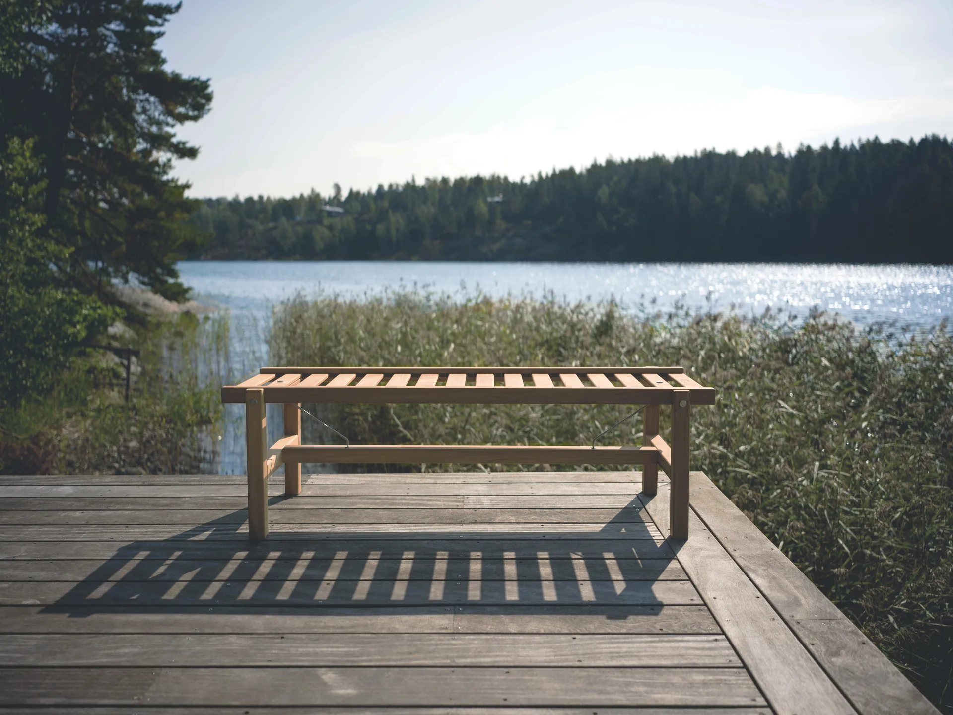 45 banco, Teca, 135 cm Fri Form