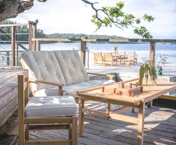 63 mesa - Teca, 150x73x51 cm - Fri Form