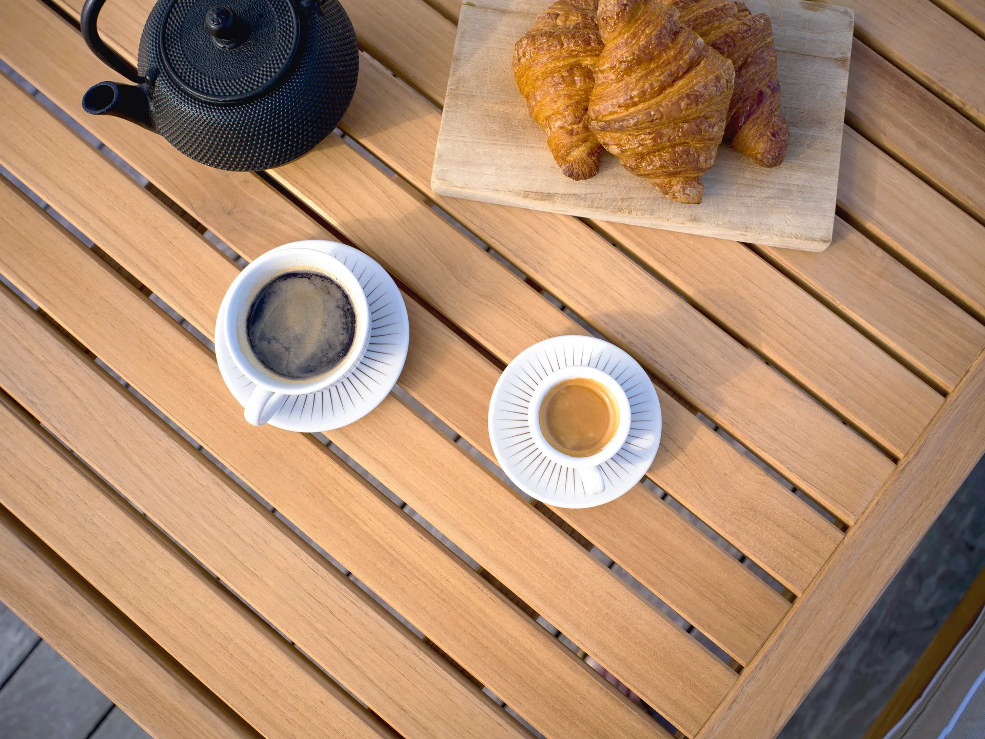 65 mesa, Teca, 128x120x68 cm Fri Form