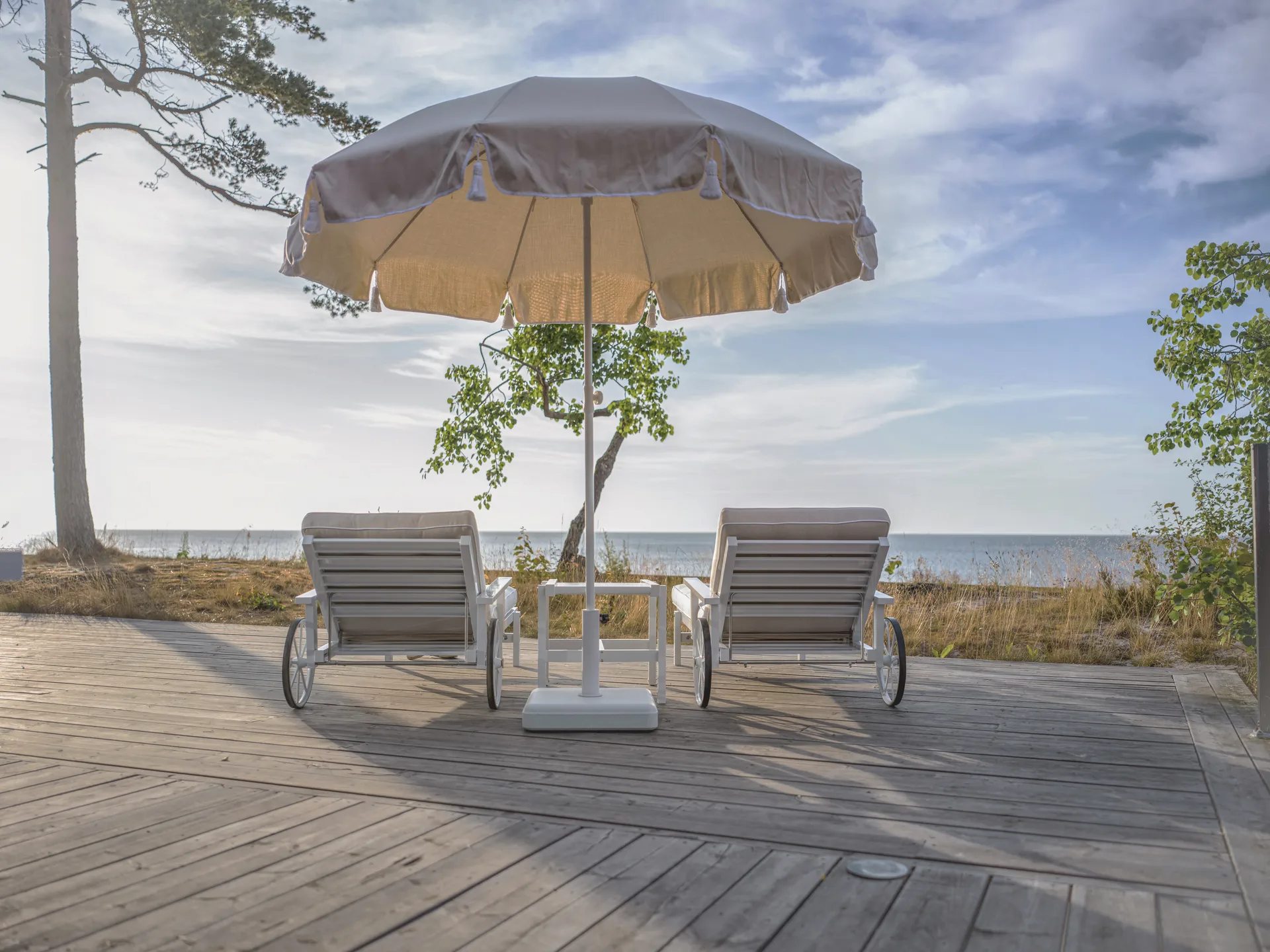 90 guarda-sol, Bege, Ø220 cm Fri Form