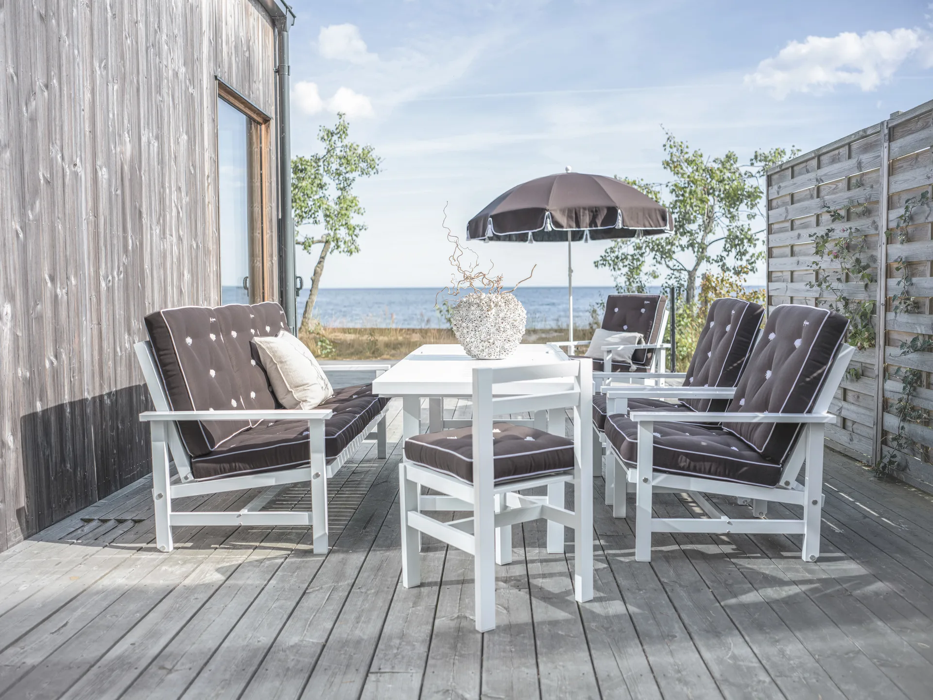 90 guarda-sol, Cinzento, Ø220 cm Fri Form