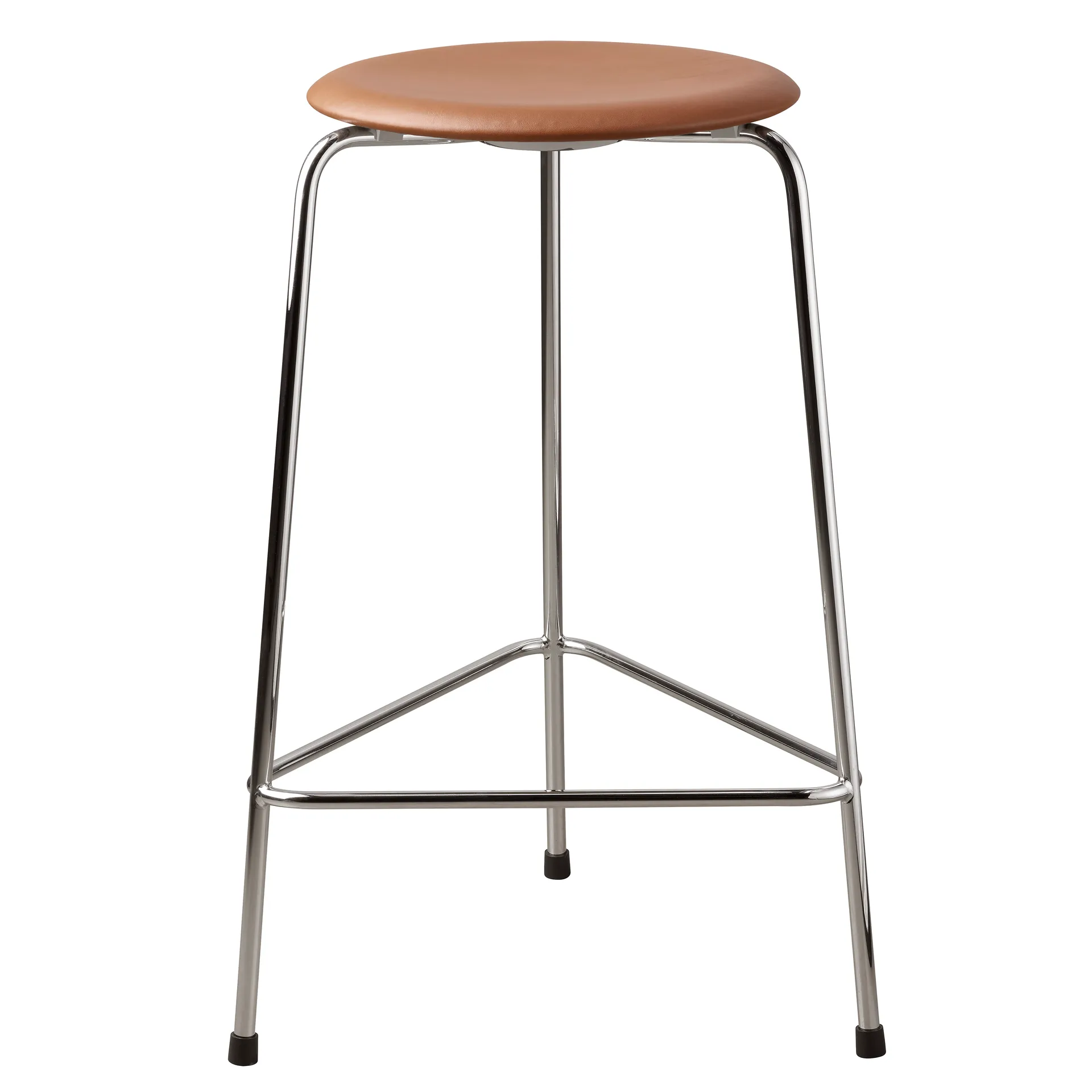 Banco de couro High Dot, Wild leather walnut Fritz Hansen