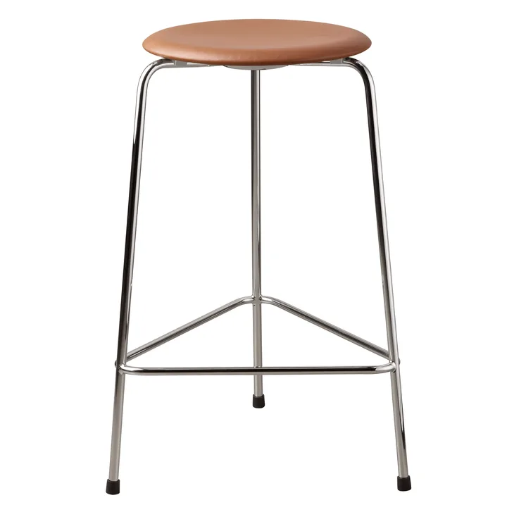 Banco de couro High Dot - Wild leather walnut - Fritz Hansen