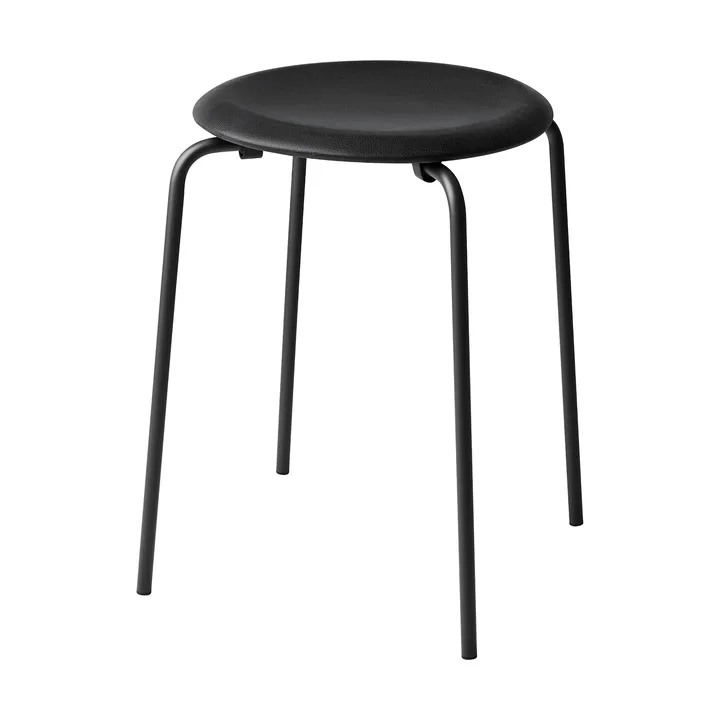 Banco em pele Dot - Essential black-matt black - Fritz Hansen