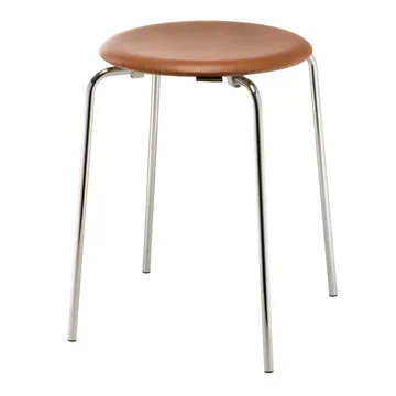 Banco em pele Dot - Wild leather walnut - Fritz Hansen