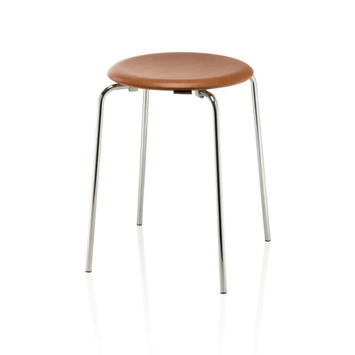Banco em pele Dot - Wild leather walnut - Fritz Hansen