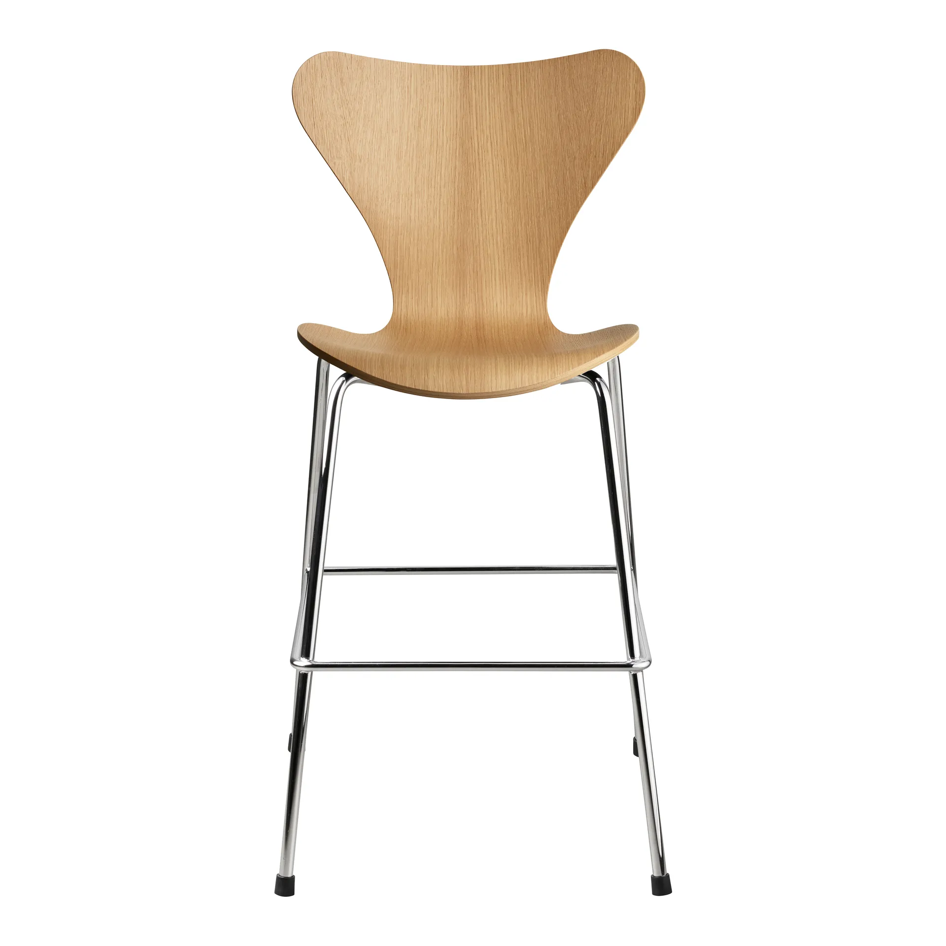 Cadeira 3177 Series 7 Junior cromada, Lacquered oak veneer Fritz Hansen