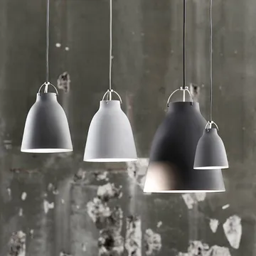 Candeeiro Caravaggio 1 - Preto-cabo têxtil preto - Fritz Hansen