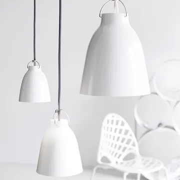 Candeeiro Caravaggio 1 - Preto-cabo têxtil preto - Fritz Hansen