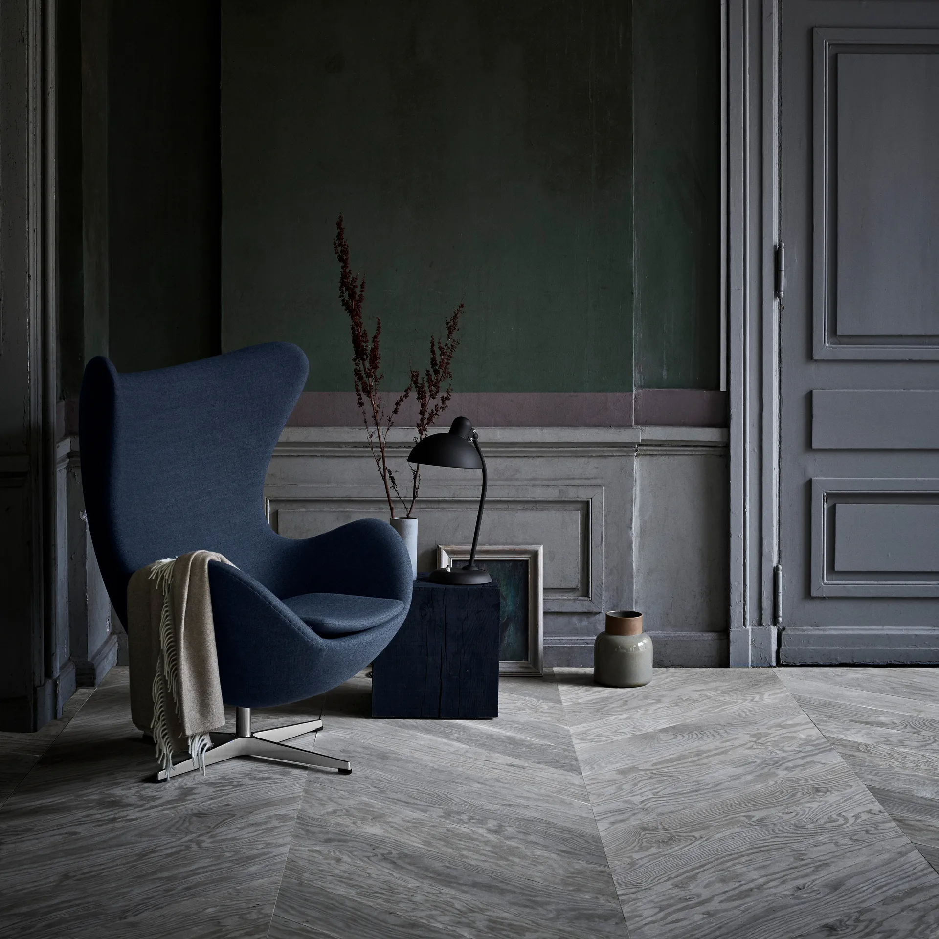 Candeeiro de mesa Kaiser Idell 6556-T, Preto mate Fritz Hansen