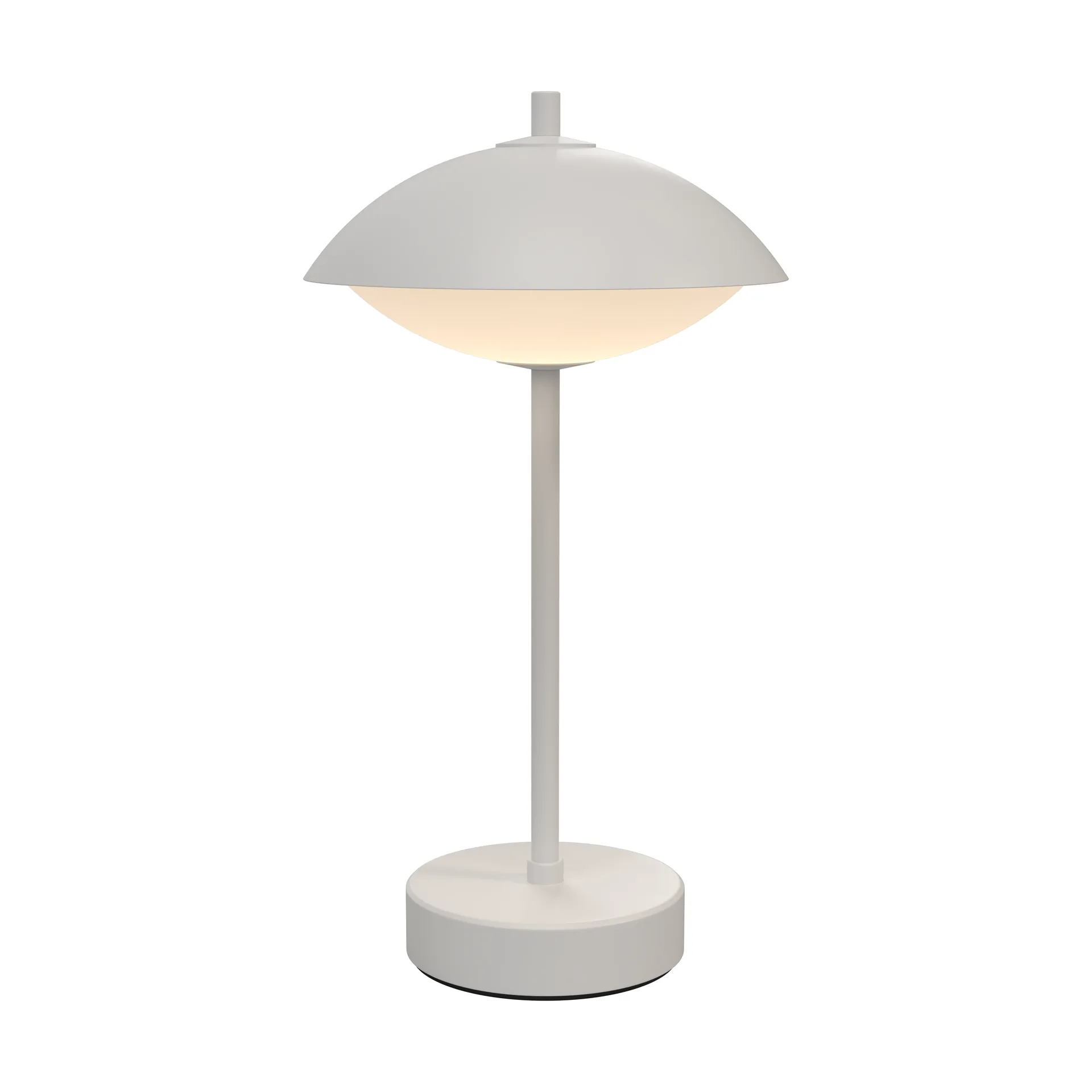 Candeeiro de mesa portátil Clam 31 cm, White Fritz Hansen