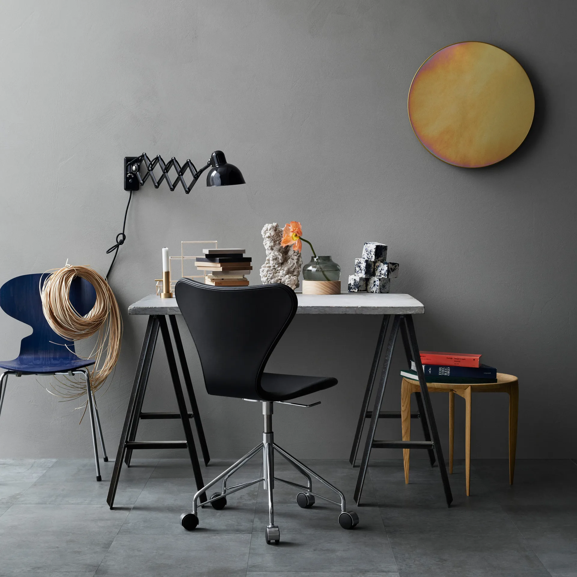 Candeeiro de parede Kaiser Idell 6718-W, Preto Fritz Hansen