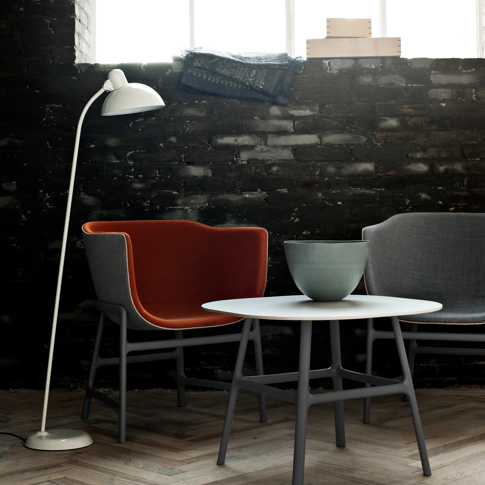 Candeeiro de pé Kaiser Idell 6556-F Luxus, Branco Fritz Hansen